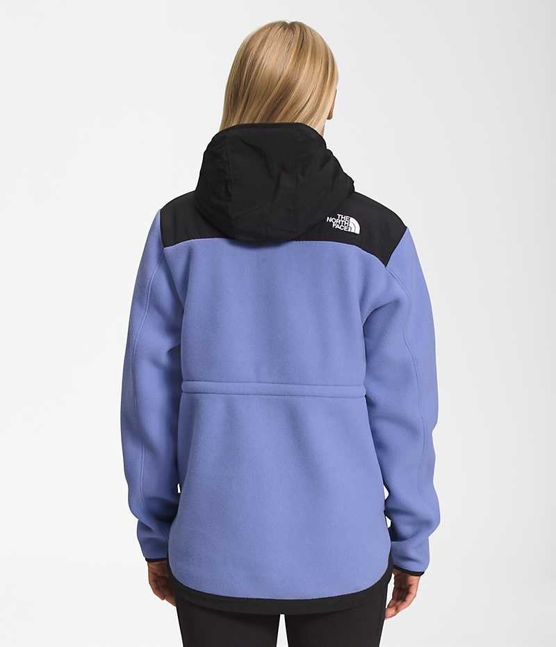 Black / Blue The North Face Denali Hoodie Women's Fleece Jacket | MALAYSIA VLBSMD