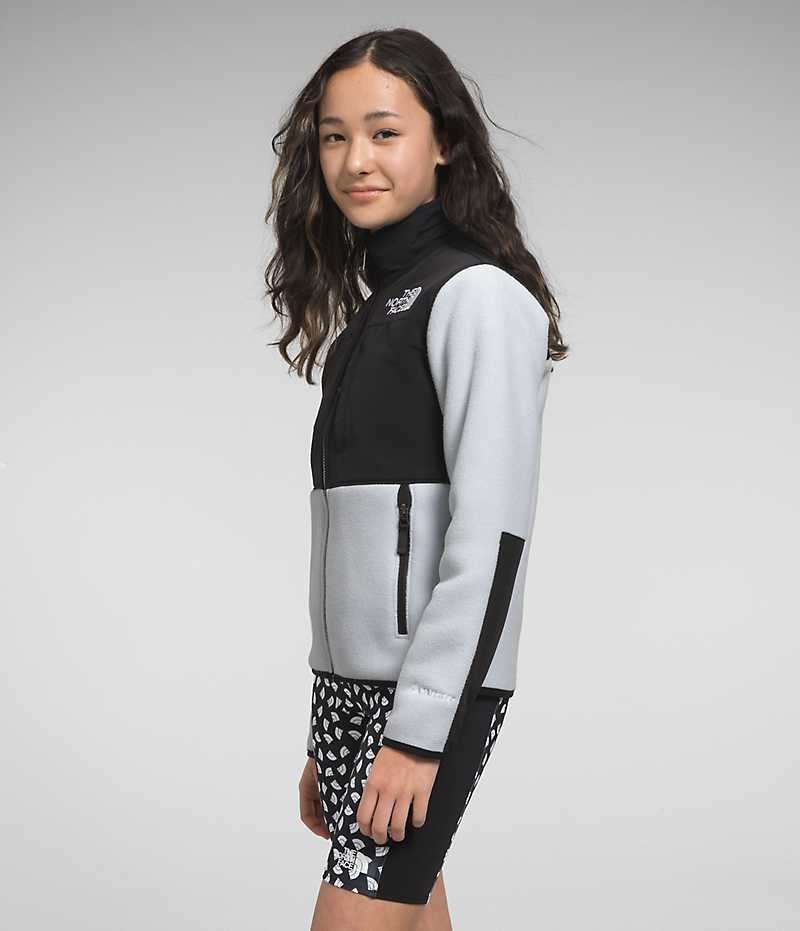 Black / Grey The North Face Denali Girls' Fleece Jacket | MALAYSIA FNGBSY