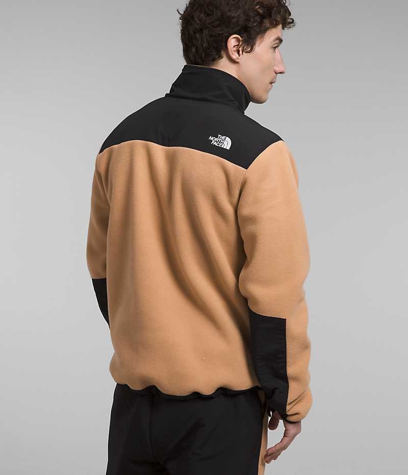 Black / Khaki The North Face Denali Men's Fleece Jacket | MALAYSIA VFDKYN