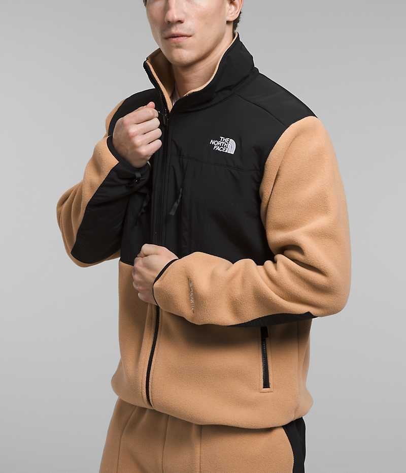 Black / Khaki The North Face Denali Men's Fleece Jacket | MALAYSIA VFDKYN