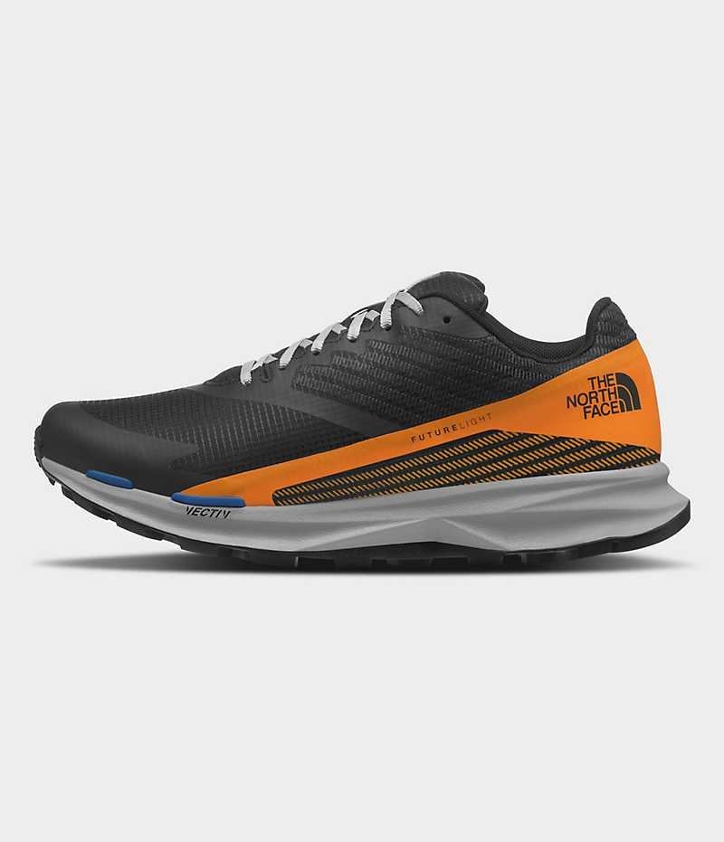 Black / Orange The North Face VECTIV Levitum FUTURELIGHT™ Men\'s Trail Running Shoes | MALAYSIA IWRTGP