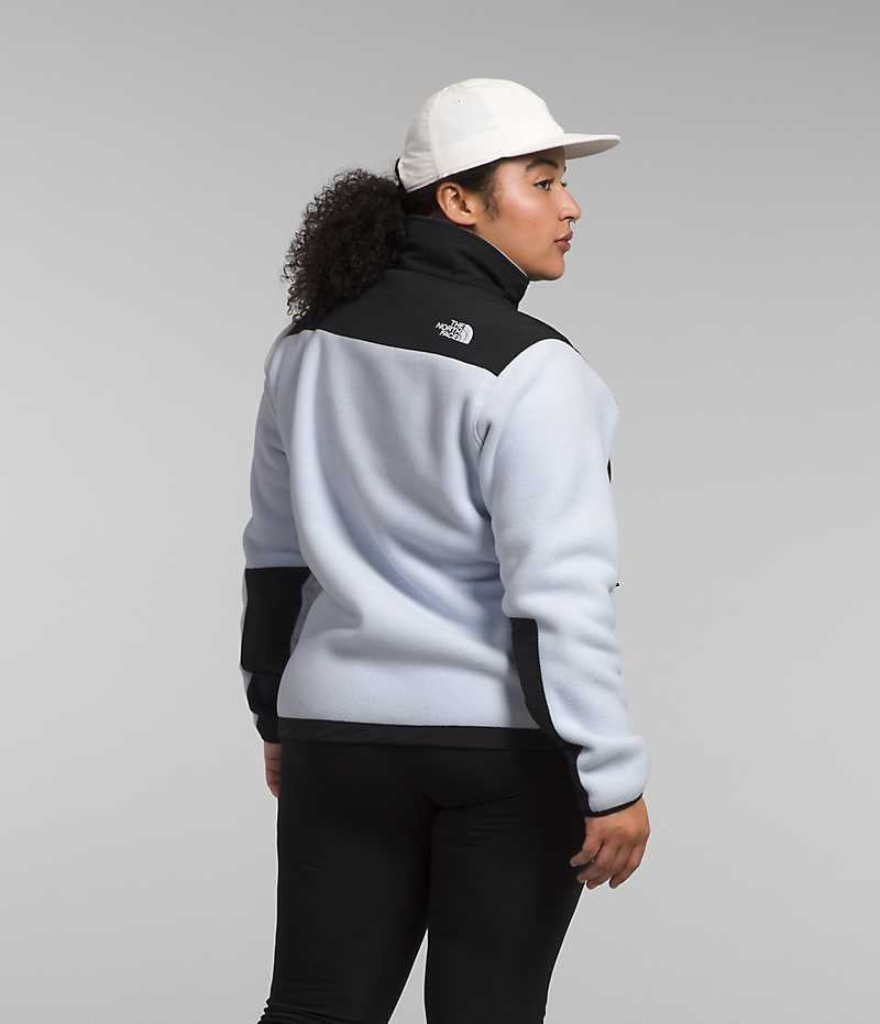 Black / White The North Face Plus Denali Women's Fleece Jacket | MALAYSIA ZWTCUF