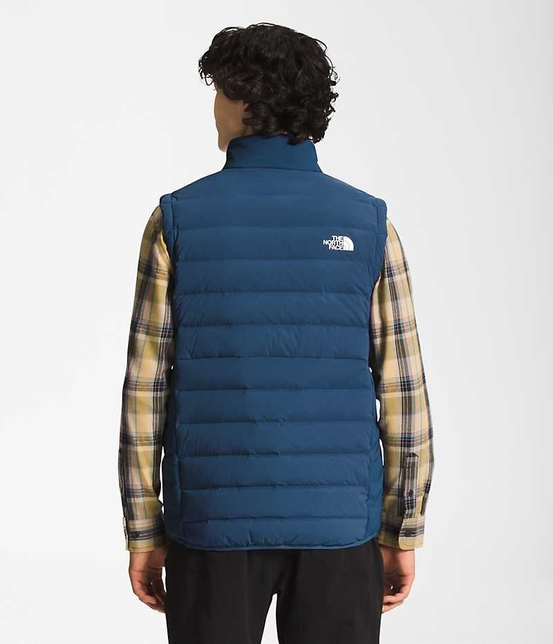 Blue The North Face Belleview Stretch Men's Down Vest | MALAYSIA YNQABC