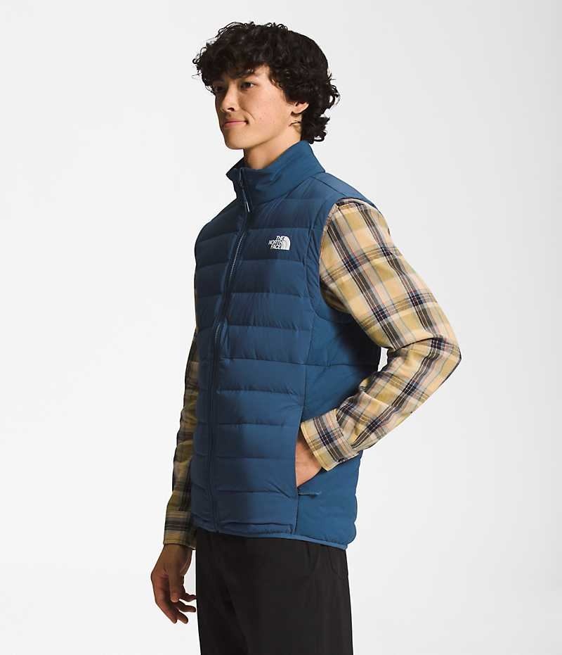 Blue The North Face Belleview Stretch Men's Down Vest | MALAYSIA YNQABC