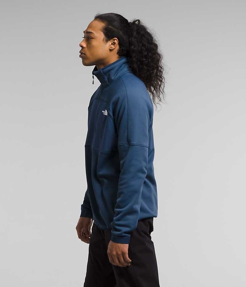 Blue The North Face Canyonlands High Altitude ½-Zip Men's Pullover | MALAYSIA LMTHRA