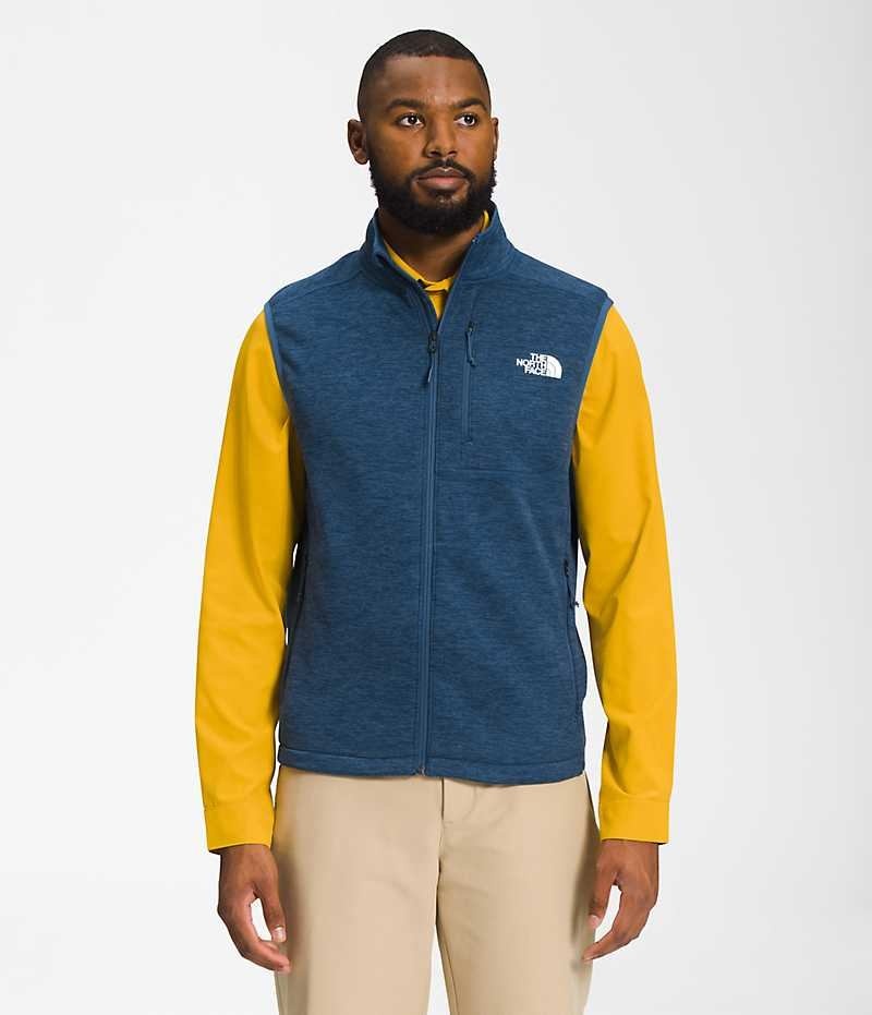 Blue The North Face Canyonlands Men\'s Vest | MALAYSIA AWXOPB