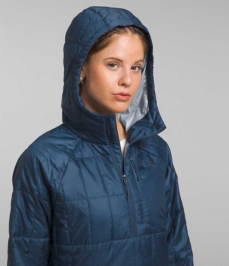 Blue The North Face Circaloft ¼-Zip Pullover Women's Puffer Jacket | MALAYSIA ZVRYKA