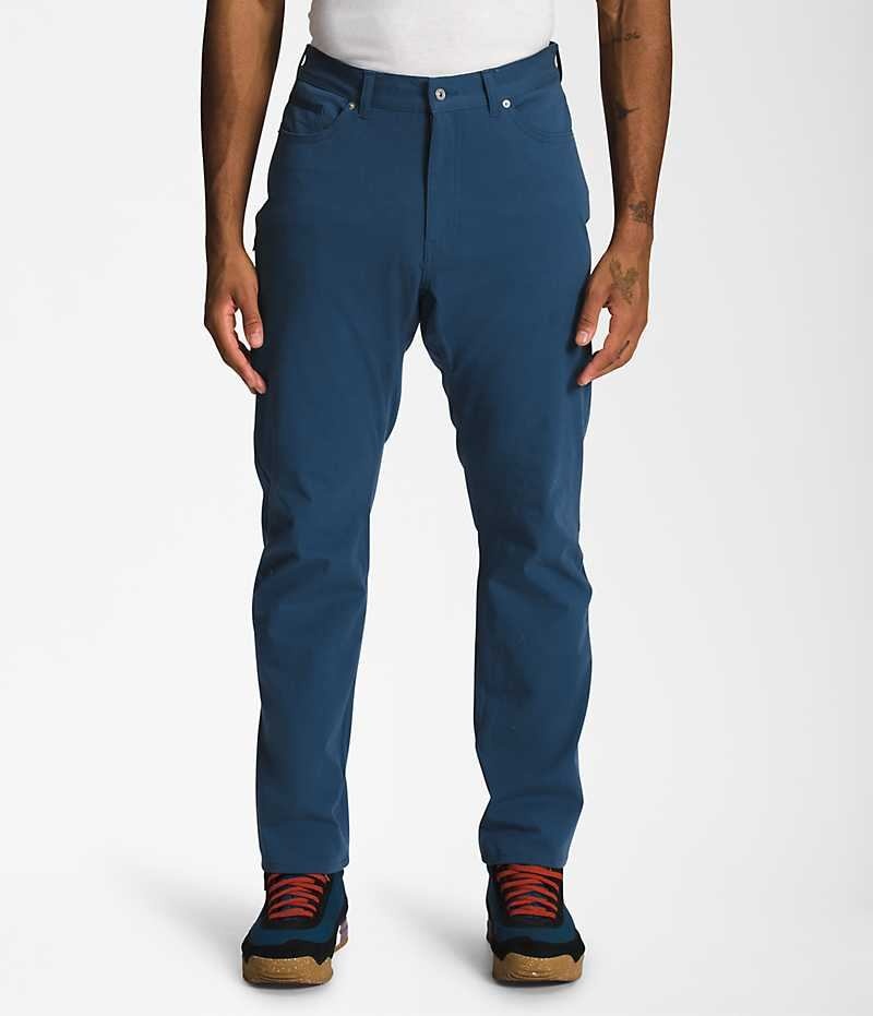 Blue The North Face Field 5-Pocket Men\'s Pants | MALAYSIA ABWCTK