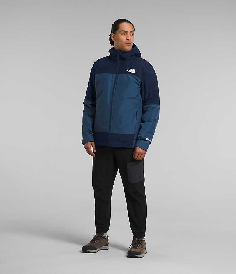 Blue The North Face Mountain Light Triclimate® GTX Men's Hooded Jacket | MALAYSIA HUJPXB