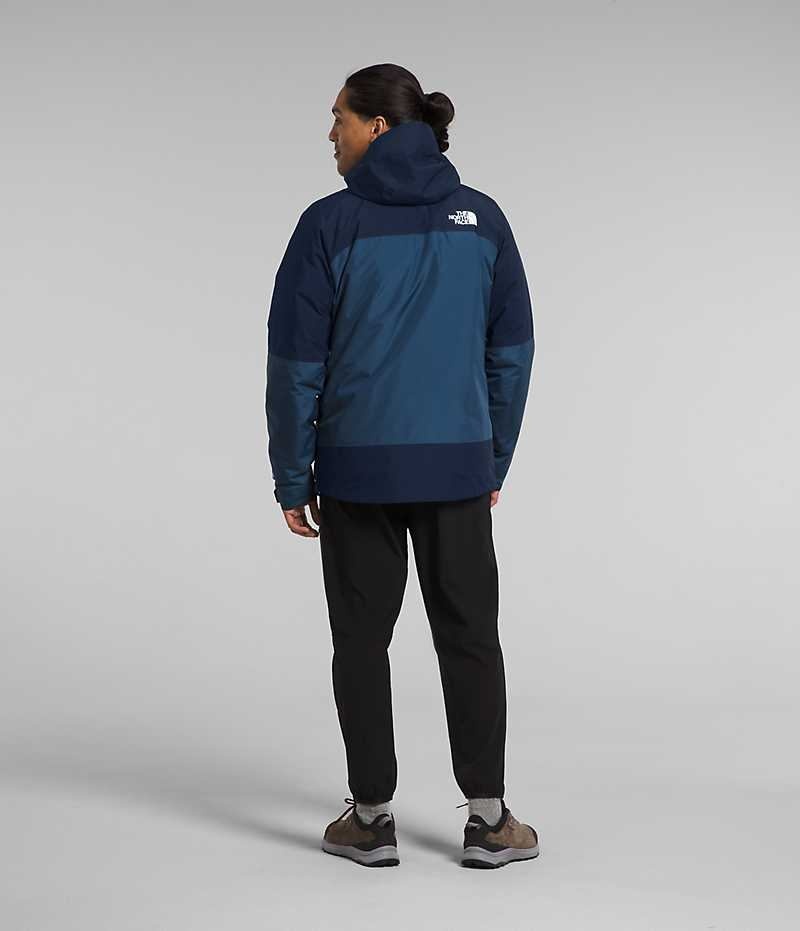 Blue The North Face Mountain Light Triclimate® GTX Men's Hooded Jacket | MALAYSIA HUJPXB