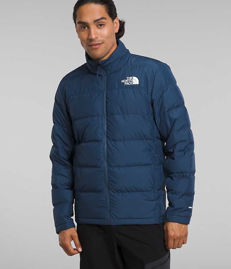 Blue The North Face Mountain Light Triclimate® GTX Men's Hooded Jacket | MALAYSIA HUJPXB