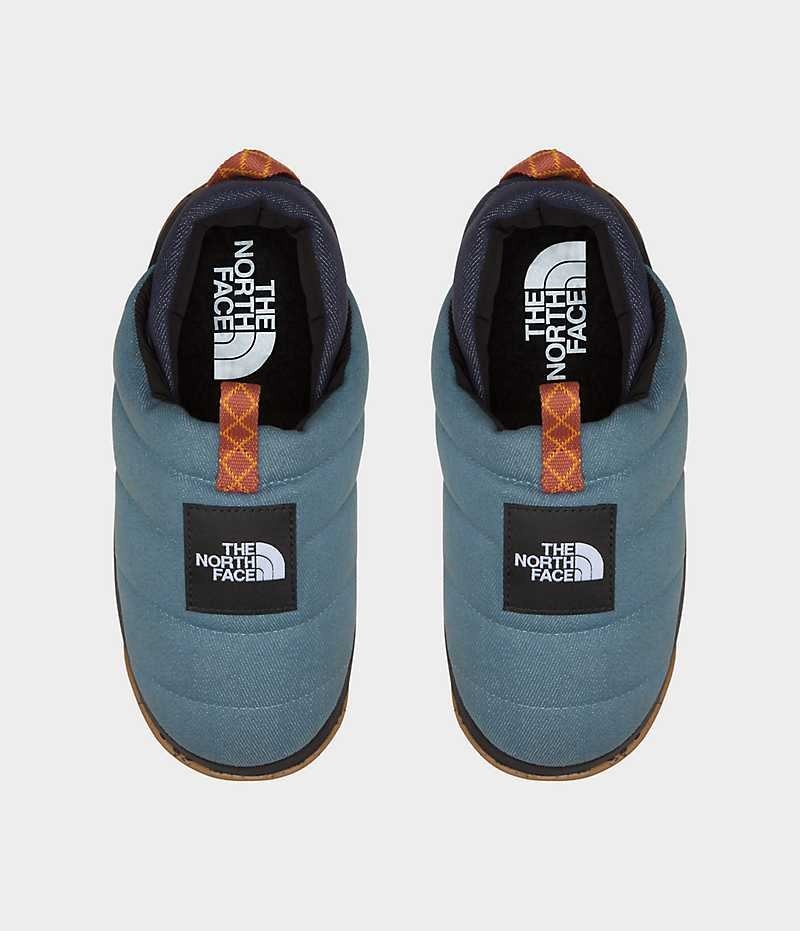 Blue The North Face Nuptse Denim Women's Mules | MALAYSIA SNWXMI