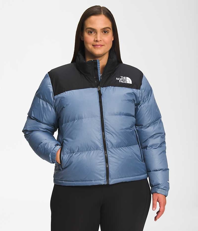 Blue The North Face Plus 1996 Retro Nuptse Women\'s Puffer Jacket | MALAYSIA JGIRNH