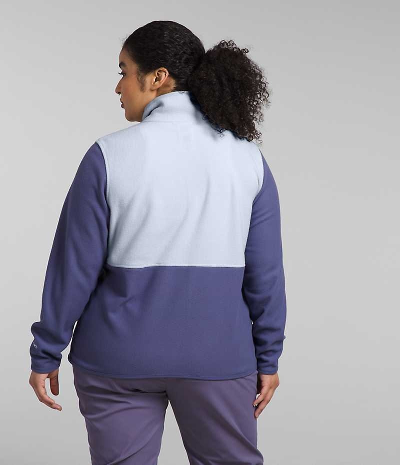 Blue The North Face Plus Alpine Polartec® 100 Women's Fleece Jacket | MALAYSIA OFWUHN