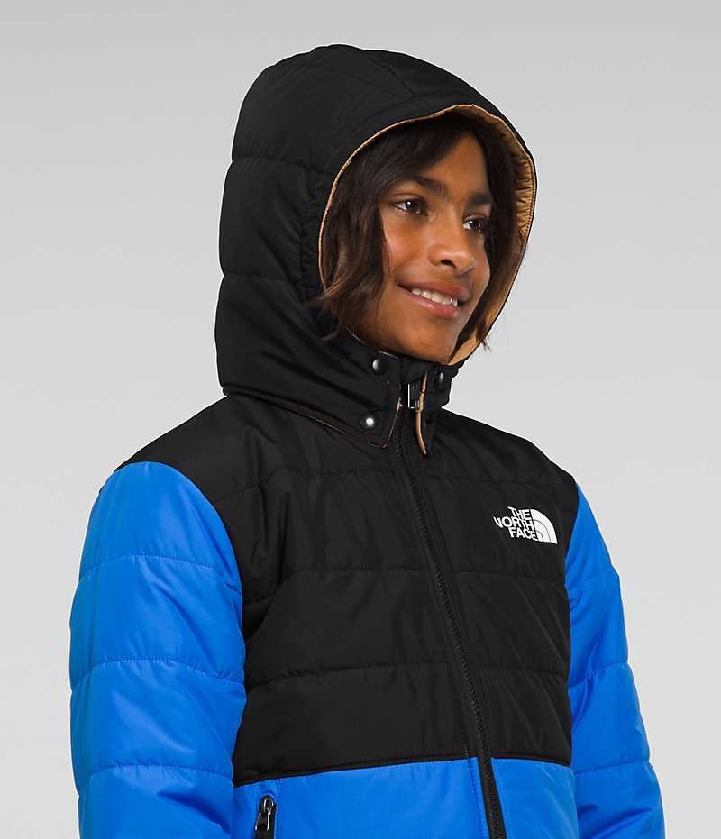 Blue The North Face Reversible Mt Chimbo Full-Zip Hooded Boys' Fleece Jacket | MALAYSIA HMYFAL