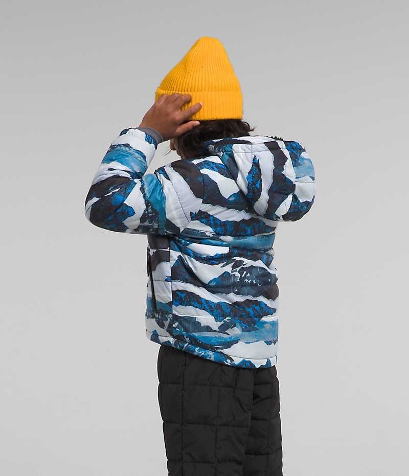 Blue The North Face Reversible Mt Chimbo Full-Zip Hooded Boys' Fleece Jacket | MALAYSIA FVREGL