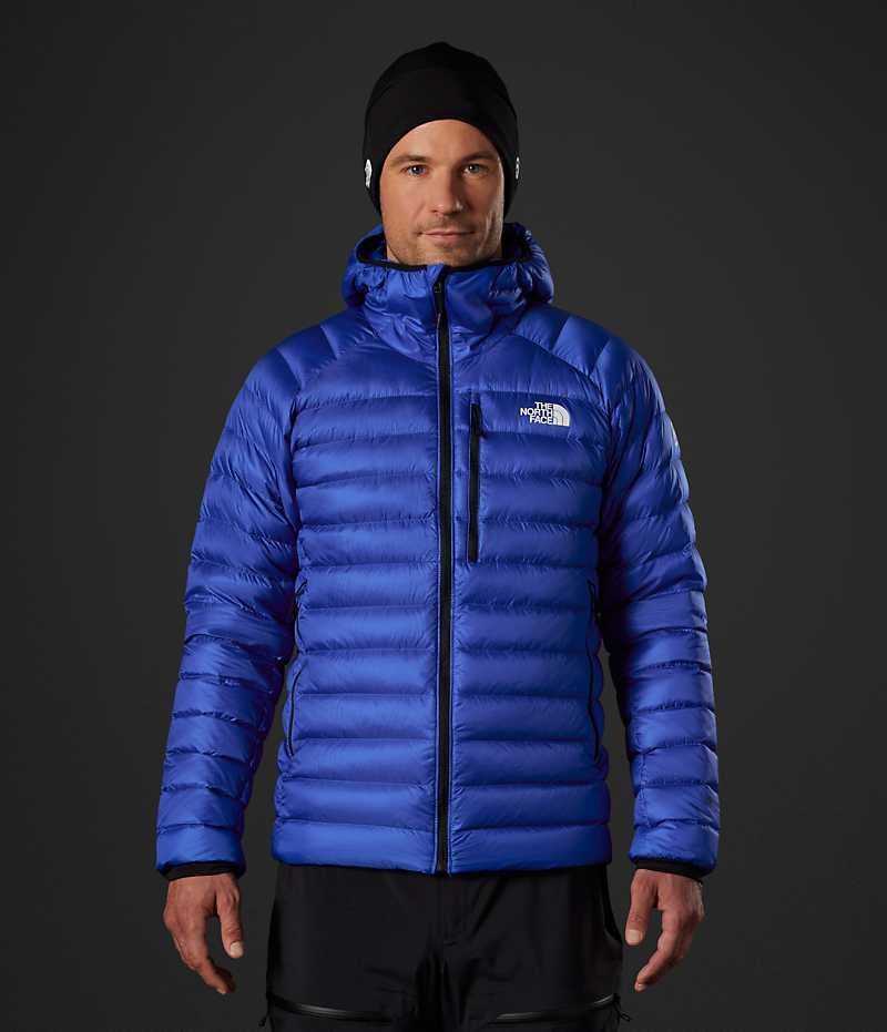 Blue The North Face Summit Series Breithorn Men\'s Hooded Jacket | MALAYSIA MUNSRH