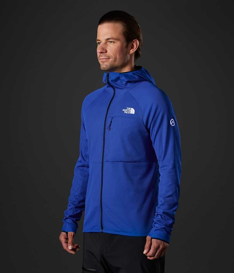 Blue The North Face Summit Series FUTUREFLEECE™ Full-Zip Hoodie Men's Fleece Jacket | MALAYSIA PMKIJZ