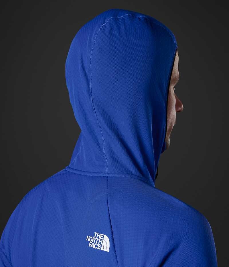 Blue The North Face Summit Series FUTUREFLEECE™ Full-Zip Hoodie Men's Fleece Jacket | MALAYSIA PMKIJZ