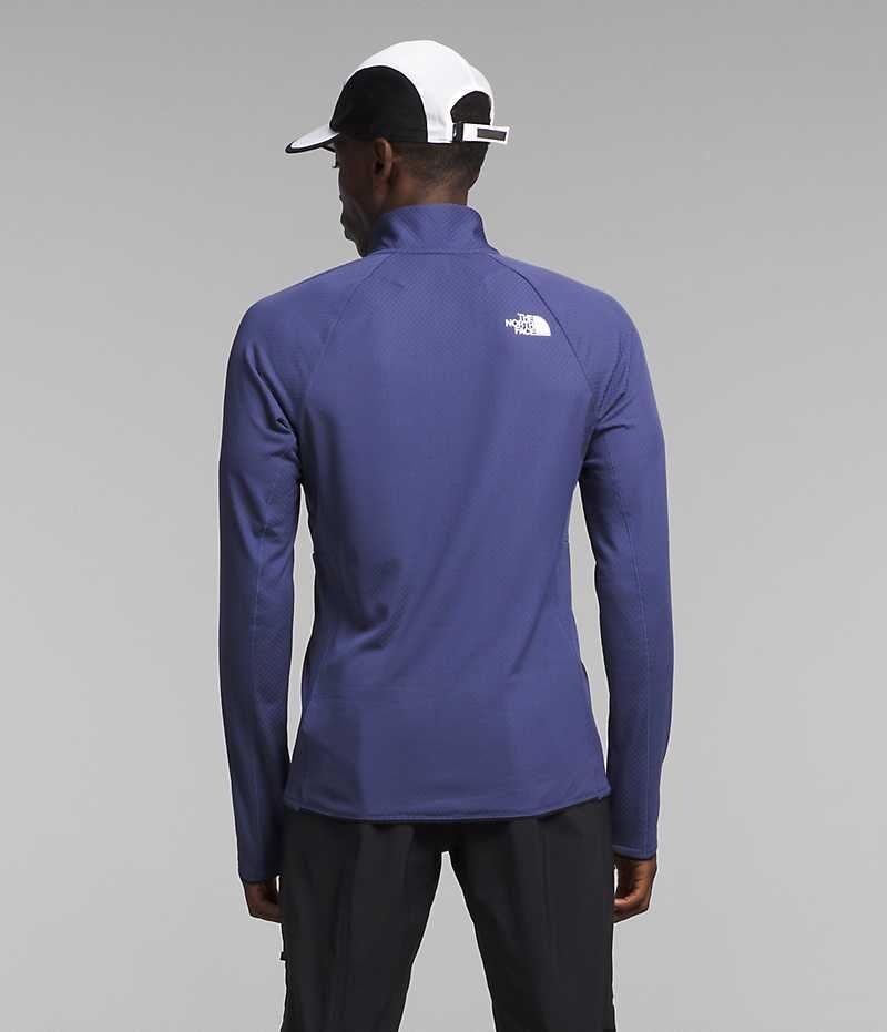 Blue The North Face Summit Series FUTUREFLEECE™ LT ½-Zip Men's Pullover | MALAYSIA UKHVFS