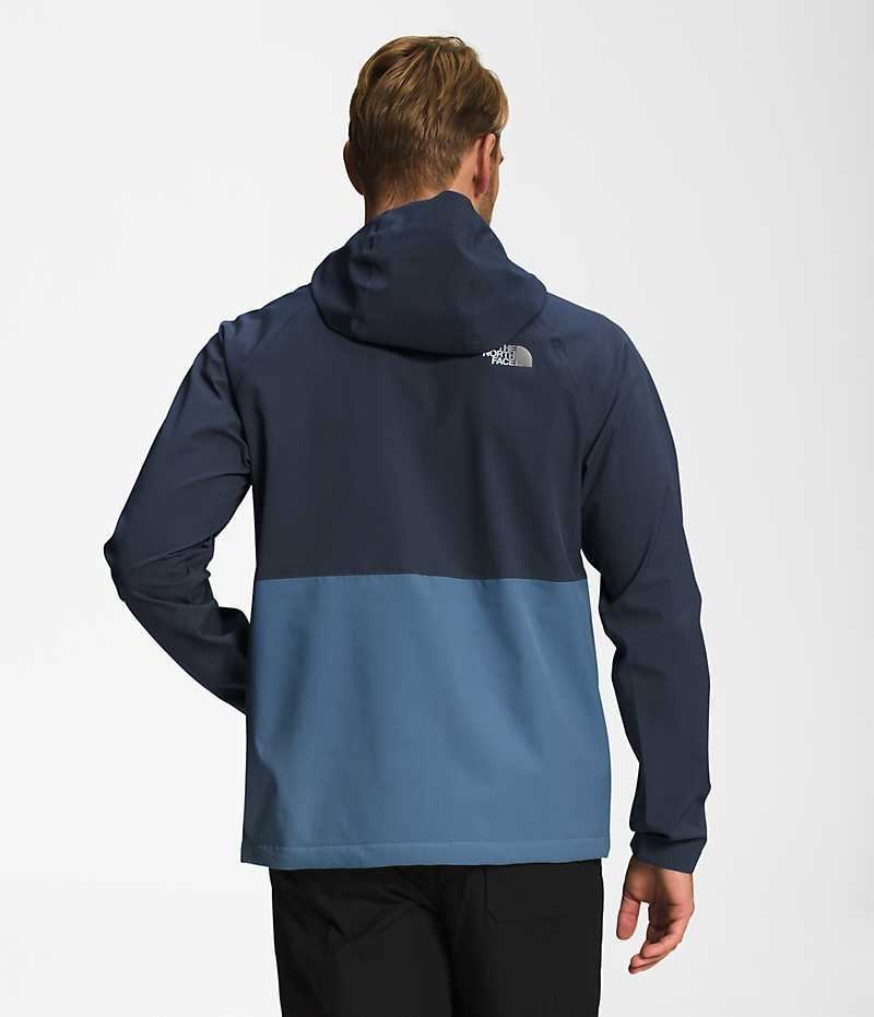 Blue The North Face Valle Vista Stretch Men's Rain Jacket | MALAYSIA ARVDHT