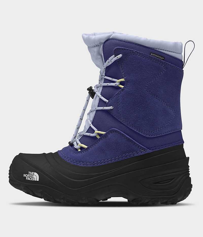 Blue / Black The North Face Alpenglow V Waterproof Boys\' Winter Boots | MALAYSIA VIRKAE