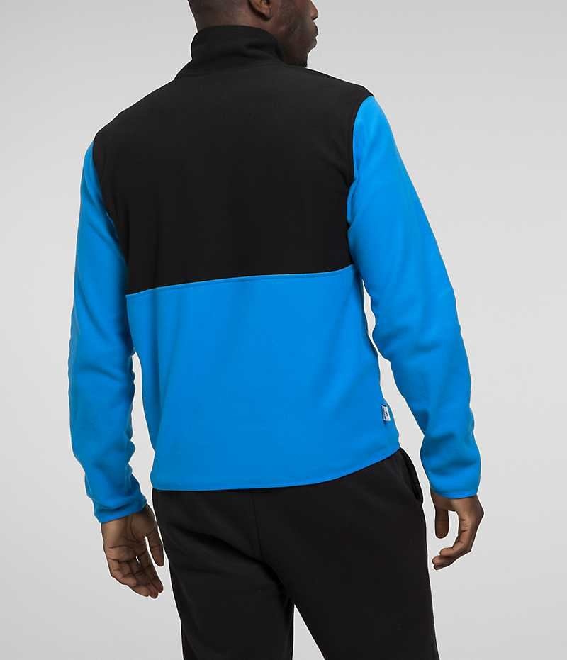 Blue / Black The North Face Alpine Polartec® 100 ½-Zip Men's Pullover | MALAYSIA GKAFNS