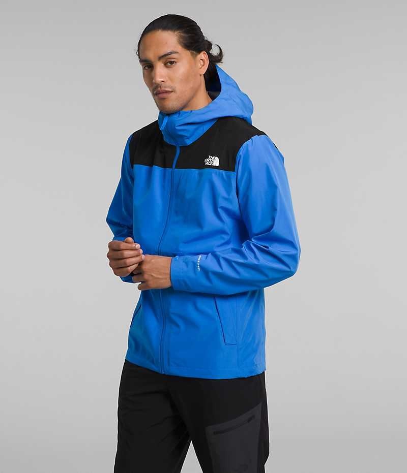 Blue / Black The North Face Dryzzle FUTURELIGHT™ Men's Rain Jacket | MALAYSIA LETAMU