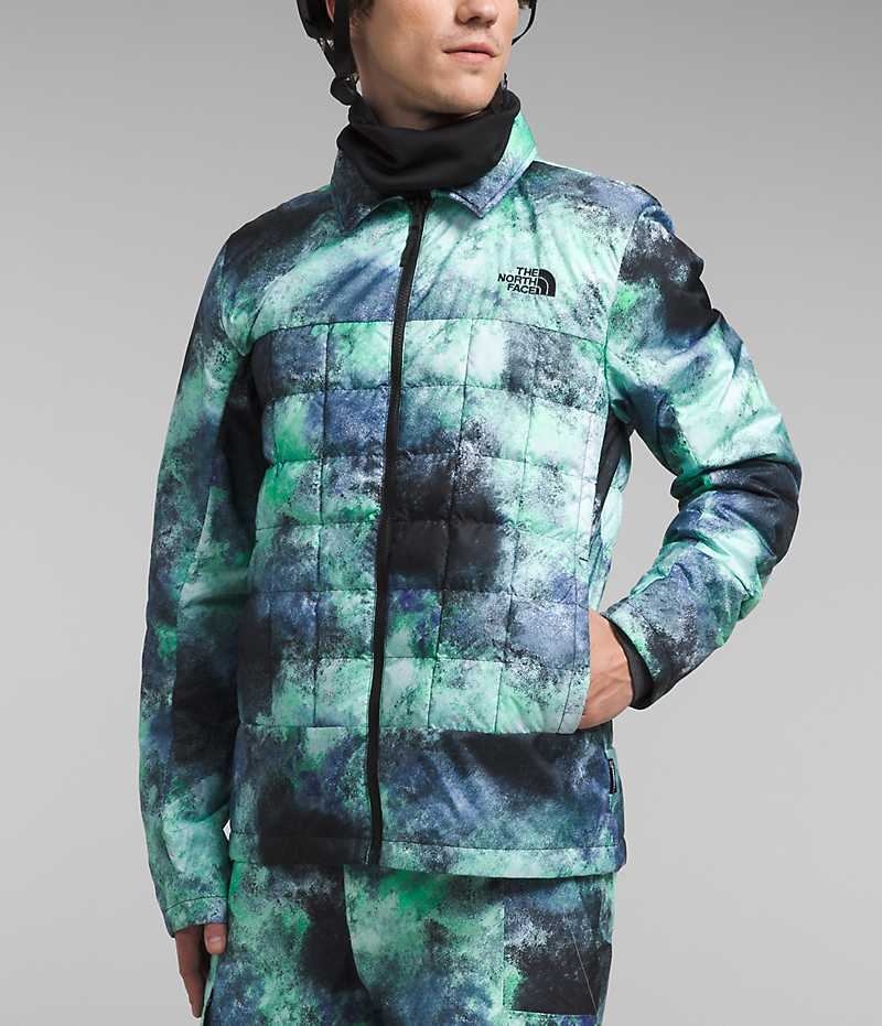 Blue / Black The North Face ThermoBall™ Eco Snow Triclimate® Men's Hooded Jacket | MALAYSIA BVYMWR