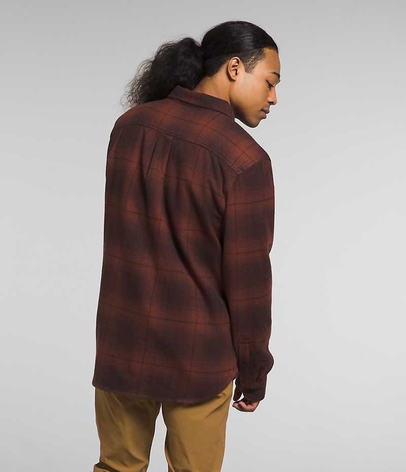 Brown The North Face Arroyo Flannel Men's Shirt | MALAYSIA IAETBW