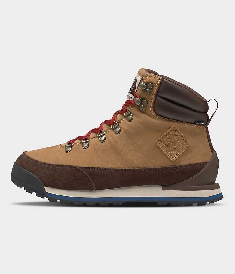 Brown The North Face Back-To-Berkeley IV Leather Waterproof Men\'s Winter Boots | MALAYSIA VMHWNS