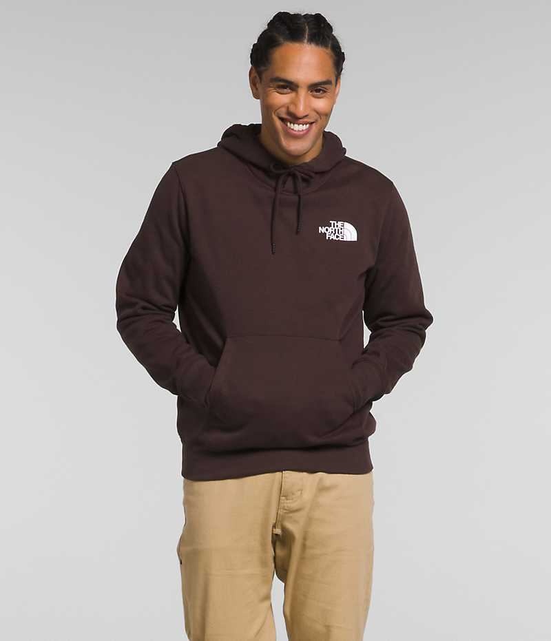 Brown The North Face Box NSE Pullover Men\'s Hoodie | MALAYSIA KSNLOT