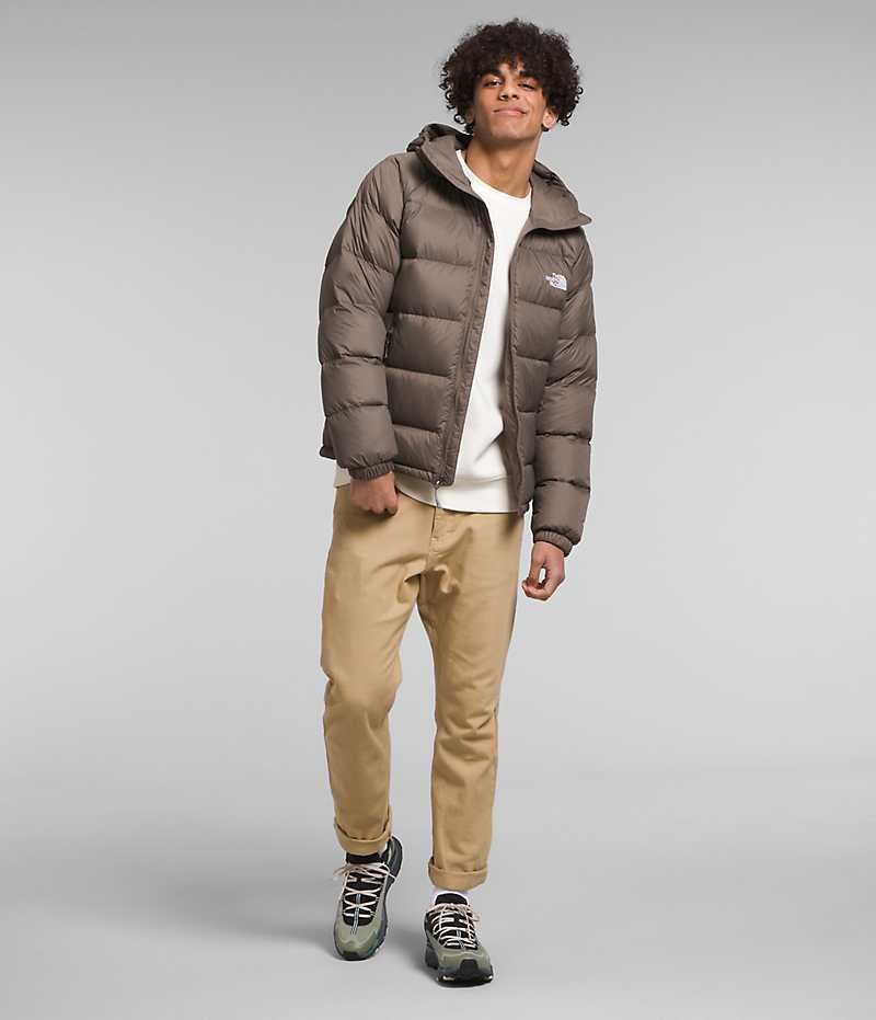 Brown The North Face Hydrenalite™ Hoodie Men's Puffer Jacket | MALAYSIA KBMDTJ