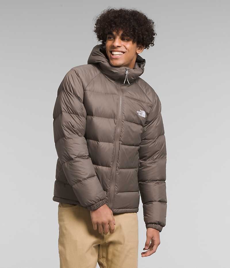 Brown The North Face Hydrenalite™ Hoodie Men\'s Puffer Jacket | MALAYSIA KBMDTJ