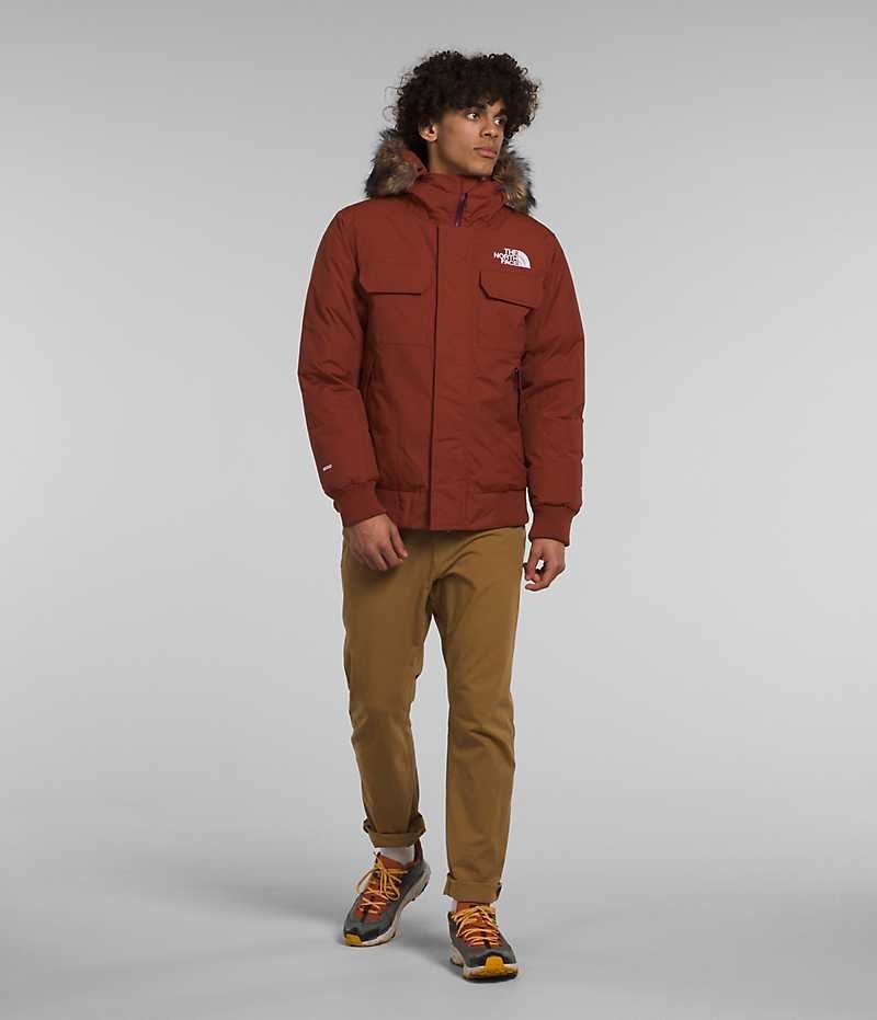 Brown The North Face McMurdo Men's Bomber Jacket | MALAYSIA QOLIHR