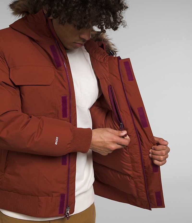 Brown The North Face McMurdo Men's Bomber Jacket | MALAYSIA QOLIHR