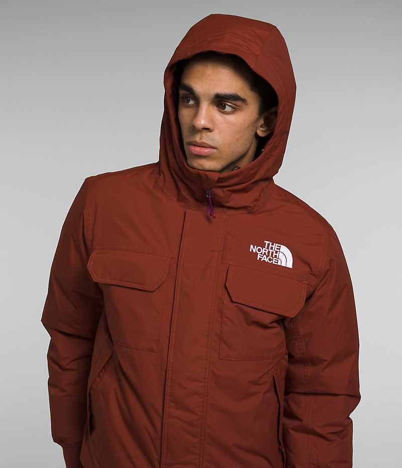 Brown The North Face McMurdo Men's Bomber Jacket | MALAYSIA QOLIHR