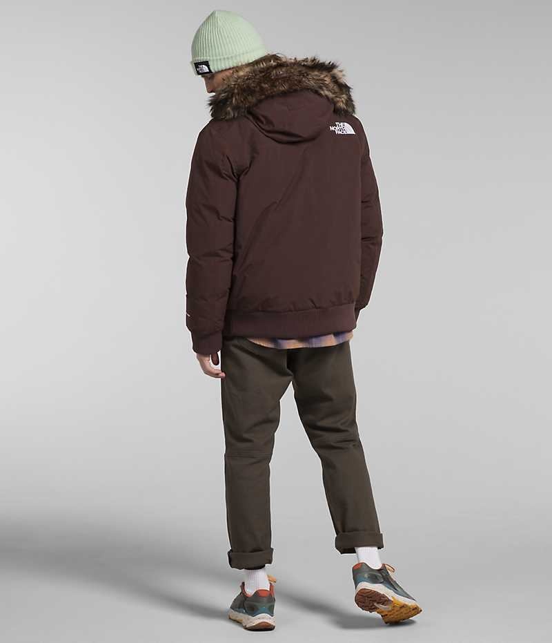 Brown The North Face McMurdo Men's Bomber Jacket | MALAYSIA BJYUGQ