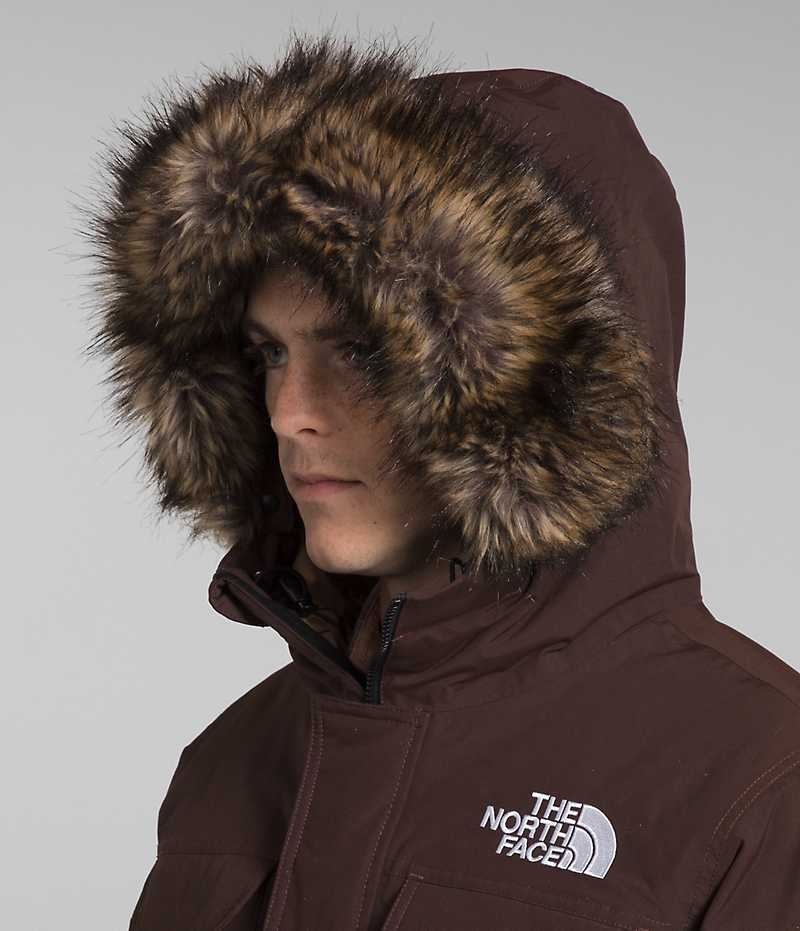 Brown The North Face McMurdo Men's Bomber Jacket | MALAYSIA BJYUGQ