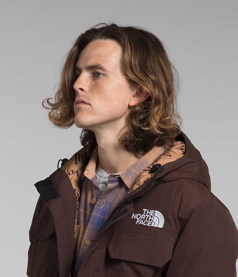 Brown The North Face McMurdo Men's Bomber Jacket | MALAYSIA BJYUGQ