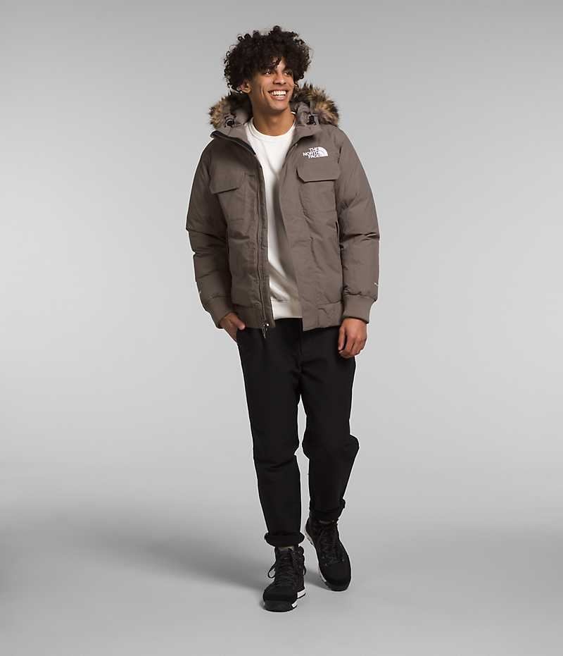 Brown The North Face McMurdo Men's Bomber Jacket | MALAYSIA HFCDSM