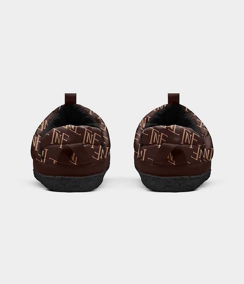 Brown The North Face Nuptse Women's Mules | MALAYSIA AMRFCT