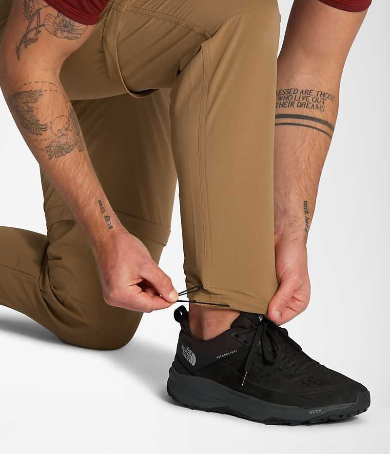 Brown The North Face Paramount Pro Convertible Men's Pants | MALAYSIA MRESGD