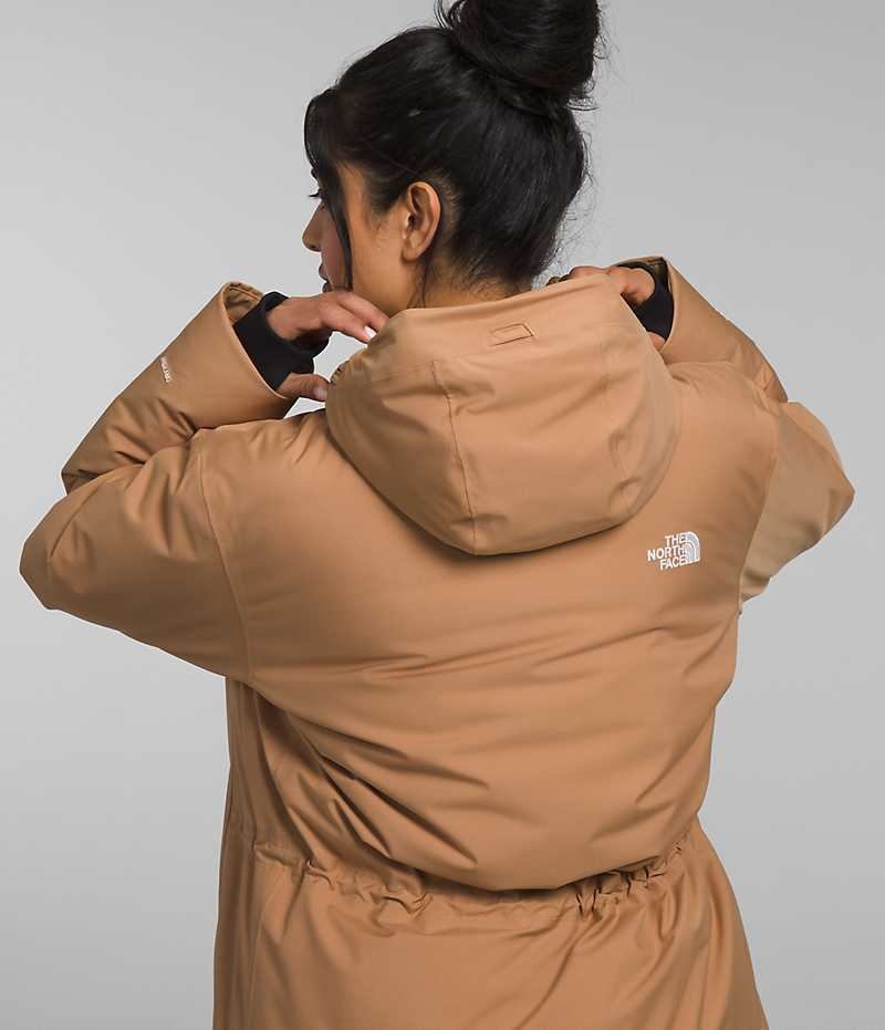 Brown The North Face Plus Arctic Women's Coat | MALAYSIA NZBUKO