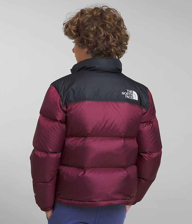 Burgundy The North Face 1996 Retro Nuptse Boys' Puffer Jacket | MALAYSIA DJTMVS