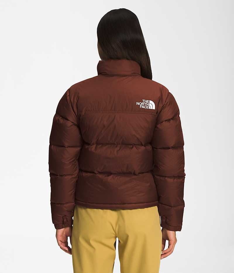 Burgundy The North Face 1996 Retro Nuptse Women's Puffer Jacket | MALAYSIA CBXODY