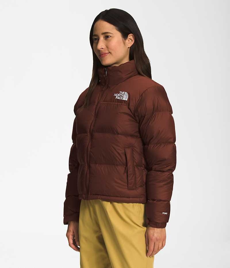 Burgundy The North Face 1996 Retro Nuptse Women's Puffer Jacket | MALAYSIA CBXODY