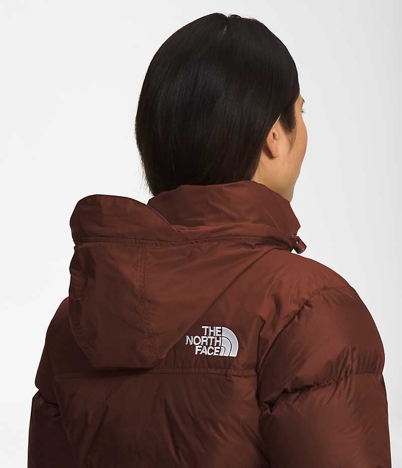 Burgundy The North Face 1996 Retro Nuptse Women's Puffer Jacket | MALAYSIA CBXODY