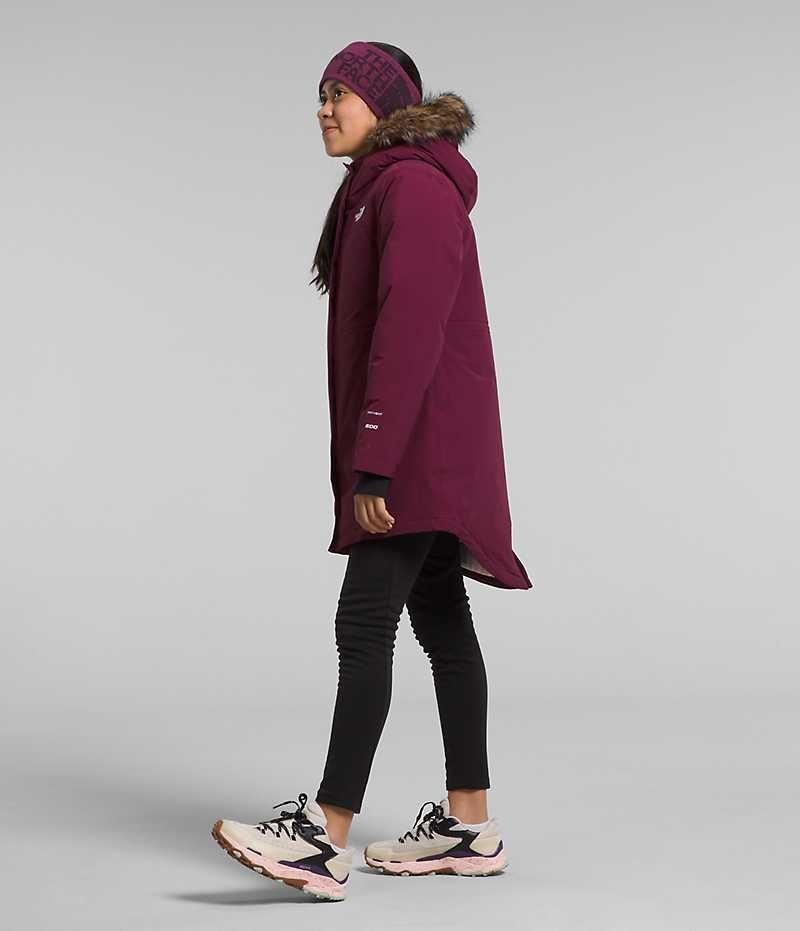 Burgundy The North Face Arctic Girls' Coat | MALAYSIA BLUYTG