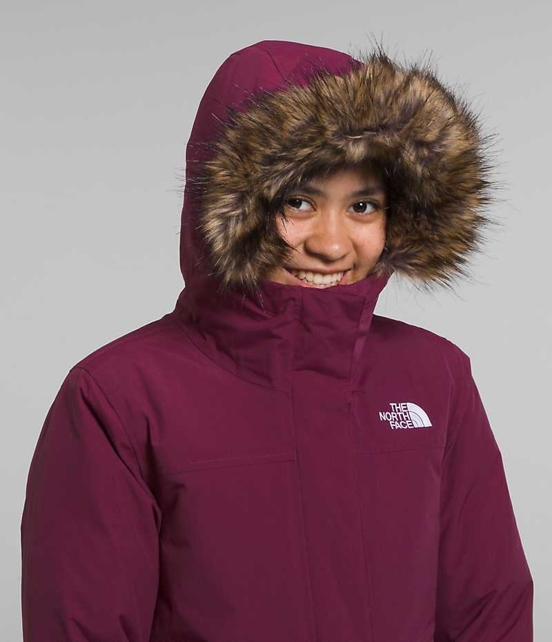 Burgundy The North Face Arctic Girls' Coat | MALAYSIA BLUYTG